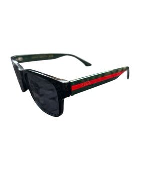 NEW Gucci Grey and Black Rectangular Women's Sunglasses